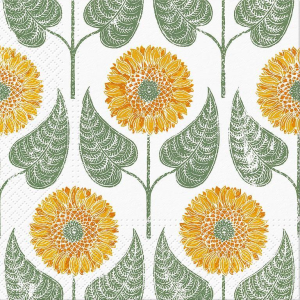 Luncheon Sunflowers Pattern Napkins 20pk