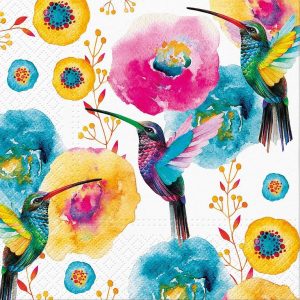 Luncheon Hummingbird Napkins 20pk