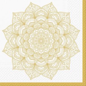 Mandala Golden Napkins