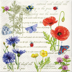 Luncheon Vintage Summer Napkins 20pk