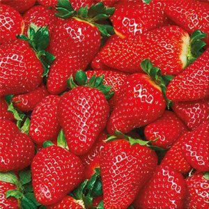 Luncheon Raw Strawberries Napkins 20pk
