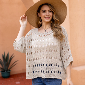 Orange Fashion Talula's Oval Crochet Top