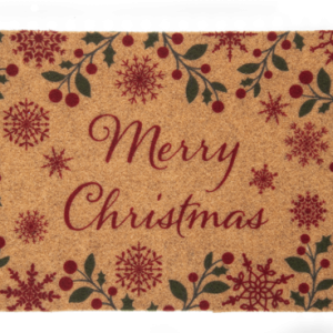 Merry Christmas Botanical Doormat