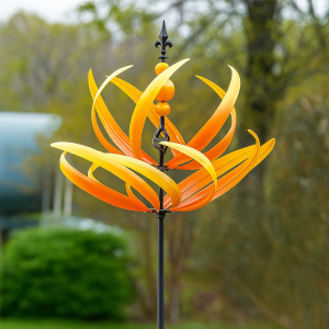 Yellow Lotus Wind Spinner product image