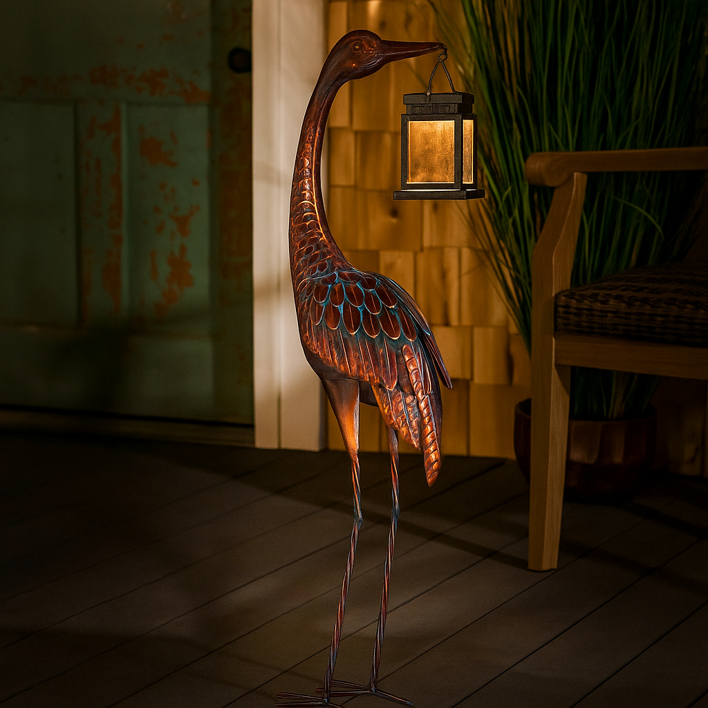 Decorative Metal Crane Lantern product image