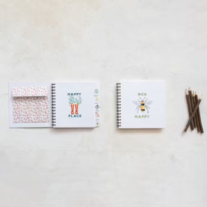 Square Spiral Bound Paper Garden Journal