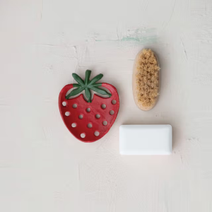 Cast Iron Strawberry Shaped Triv