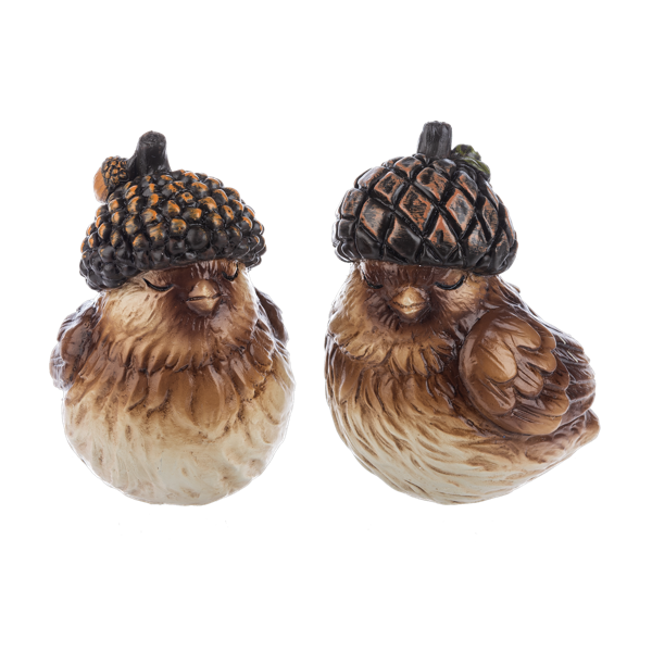 Acorn Hat Bird Figurine