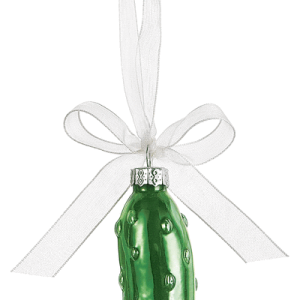 Christmas Pickle Ornament In Window Gift Box