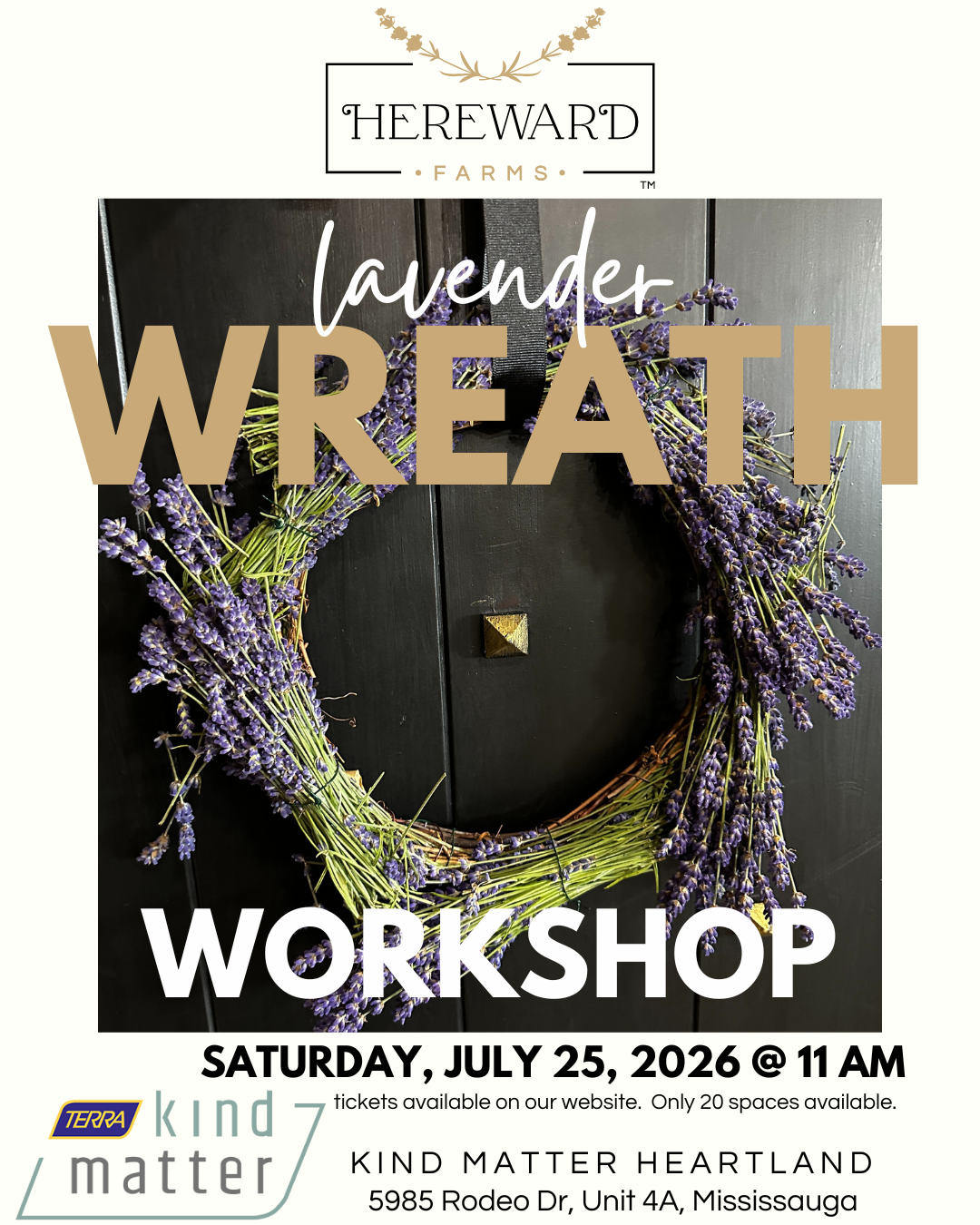 Lavender Wreath Making Workshop at Kind Matter Heartland