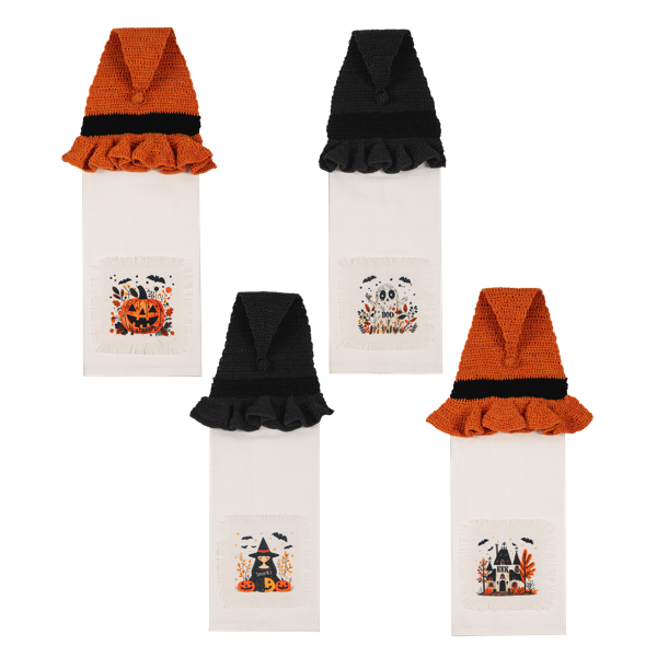 Crochet Halloween Towel