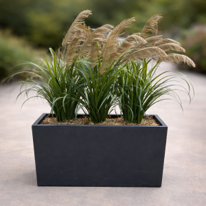 Pampas Grass Planter Brown (Artifcial)