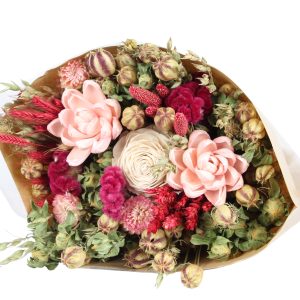 Dried Floral Bouquet - Pink Crush - Premium