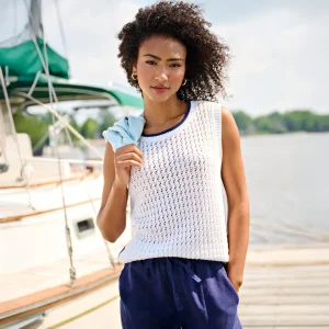 Hatley Cruz Knit Tank (White)