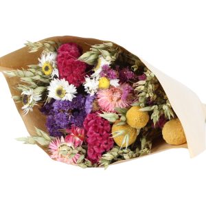 Dried Floral Bouquet - Sunset Halo - Medium - Canadian Grown