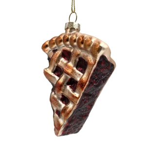 Cherry Pie Glass Ornament