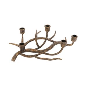 Candle HolderAntler Gold