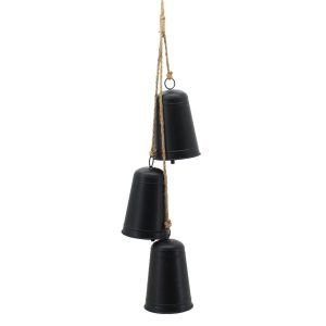3 Black Matte Metal Cowbells