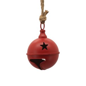 Red Metal Jingle Bell 4"X4"X7.5"