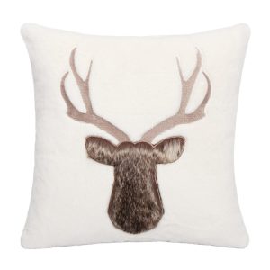 Cushion Decorative Deer Faux Rab