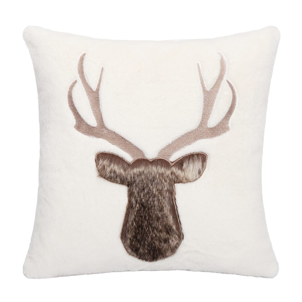 Cushion Decorative Deer Faux Rab