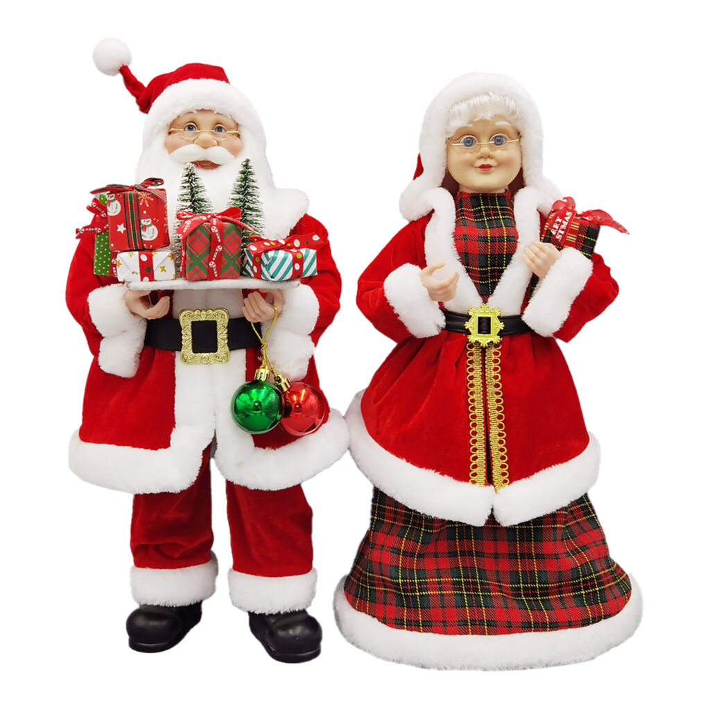 Standing Mr. & Mrs. Claus
