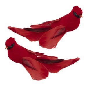 Clip-on Cardinal Pair