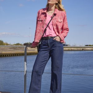 Brandtex Boucle Jacket (Poppy Red)