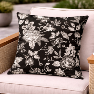 Floral Noir Outdoor Pillow product image