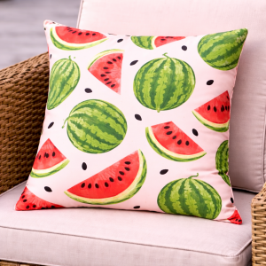 Watermelon Rose Outdoor Pillow product image