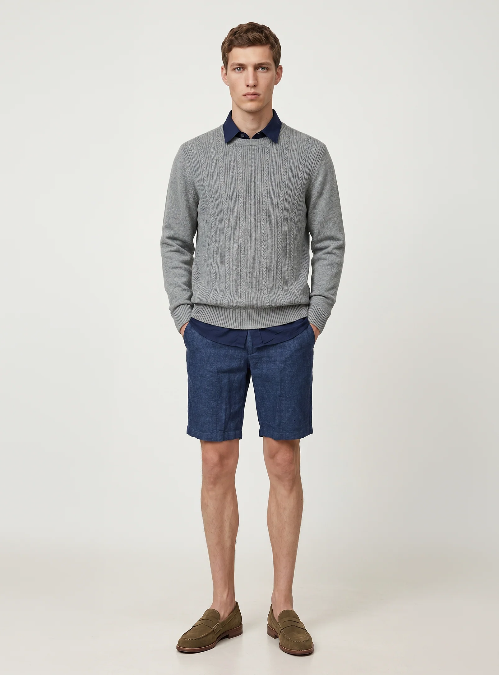 Point Zero Linen Flat Front Shorts (three colours available)
