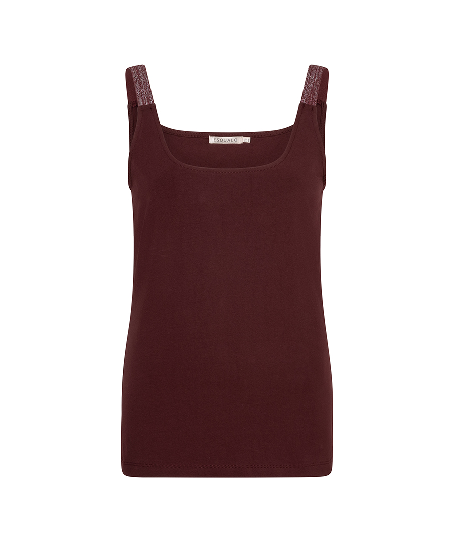 EsQualo - Singlet Lurex Straps Top