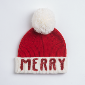 Noelle - Merry  Pom Pom Knit Hat