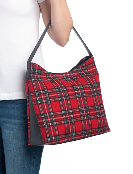 Noelle - Plaid Tote Bag