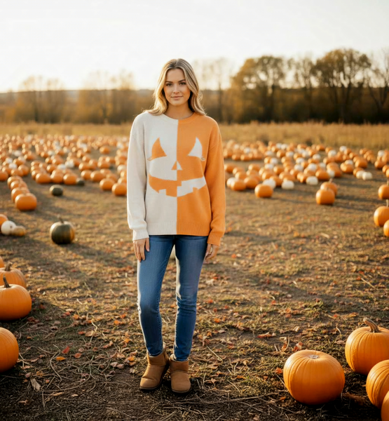Noelle - Jill-O-Lantern Sweater