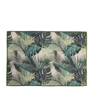 Palm Leaf Printed Drying Mat Green