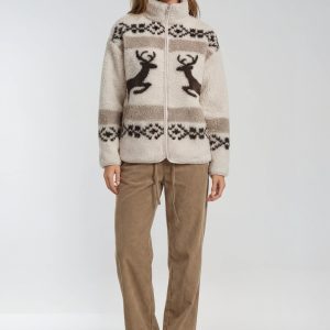 Point Zero - Full Zip Reindeer Sherpa