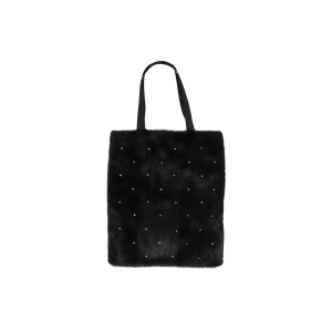 Pearl Accent Tote Bag Black