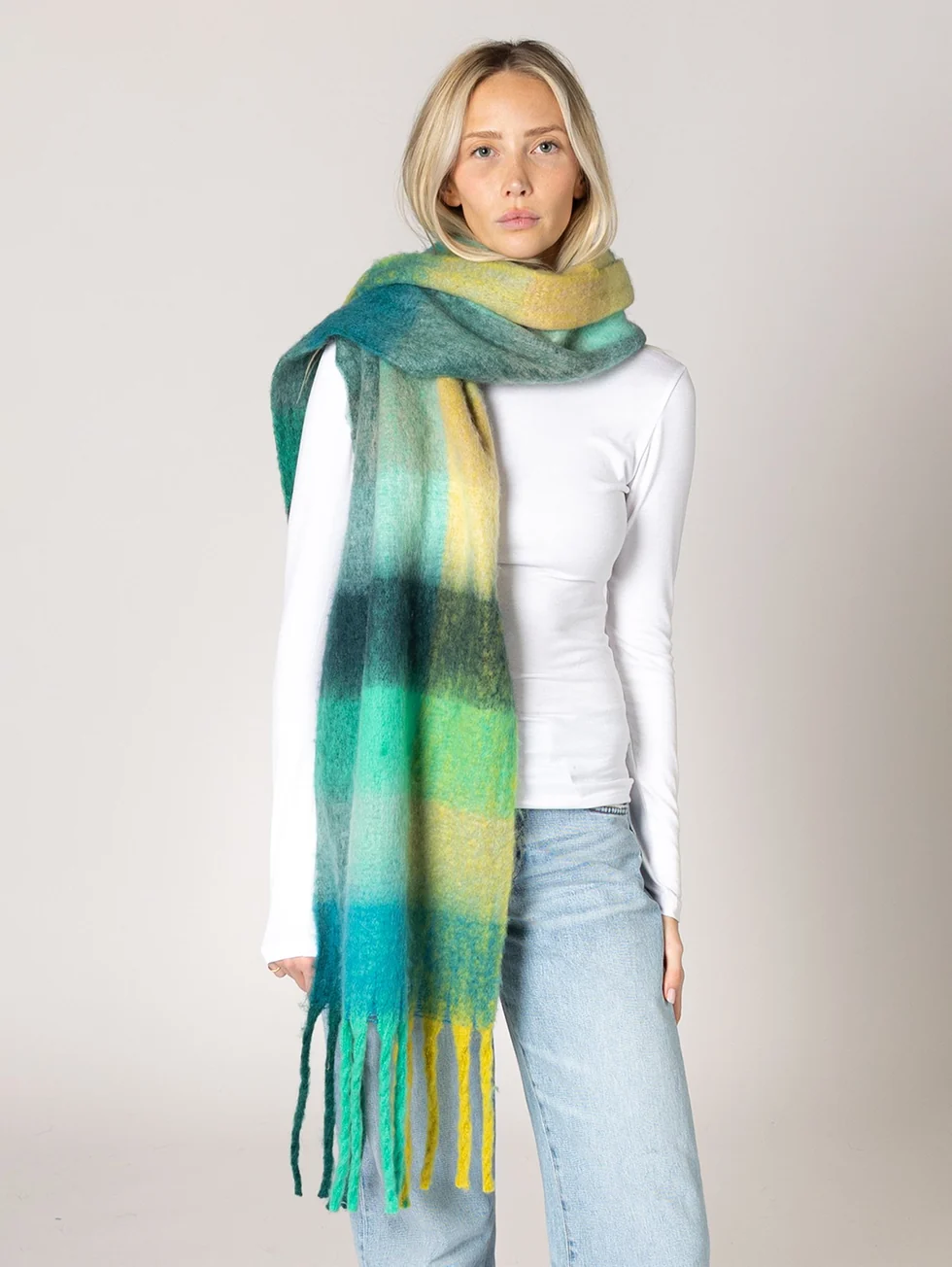 Lyla & Luxe - Checked Scarf