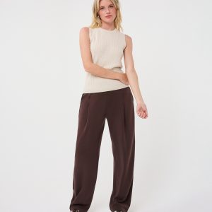 EsQualo - Singlet Cable with Lurex Sweater