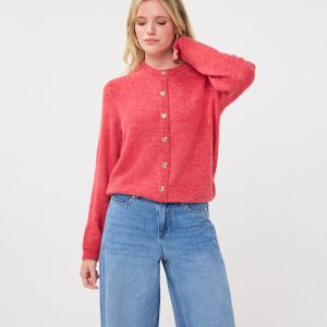 EsQualo -  Heart Button Cardigan