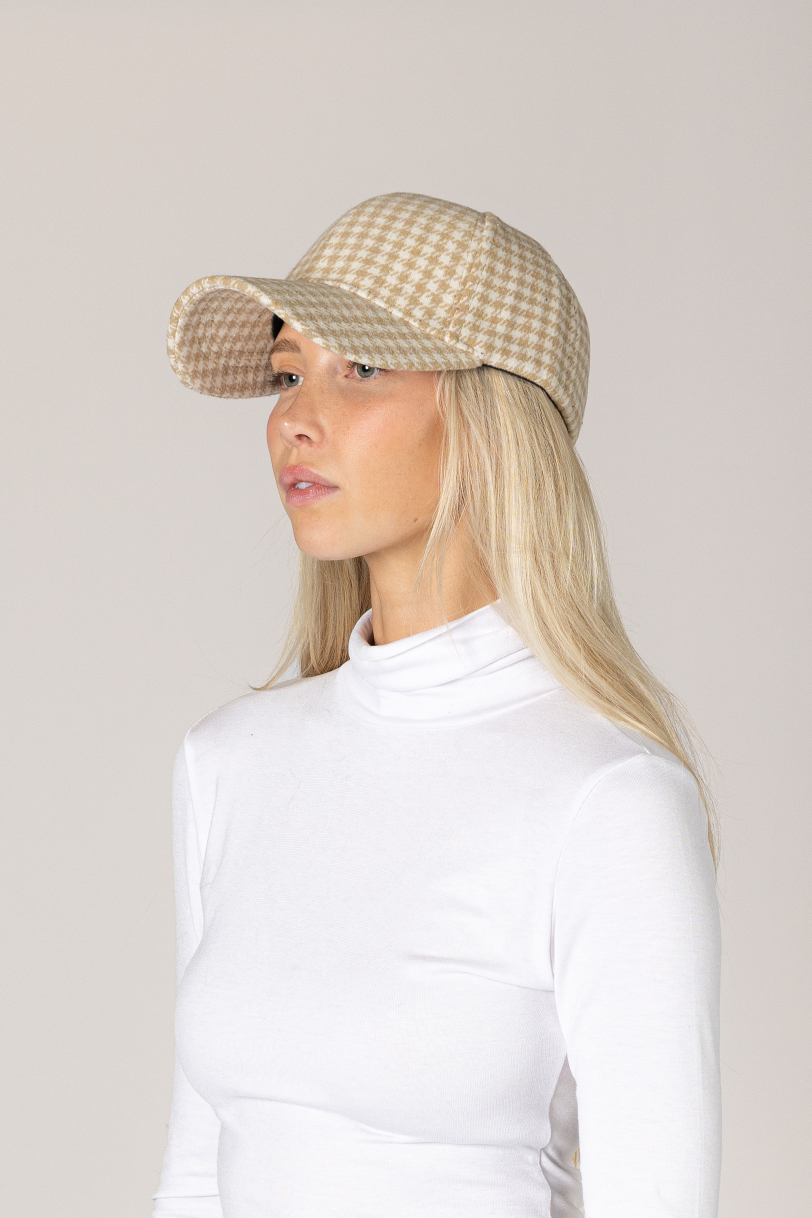 Lyla & Luxe - Houndstooth Baseball Hat