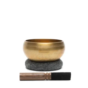 Halfmoon Yoga Brass Singing Bowl