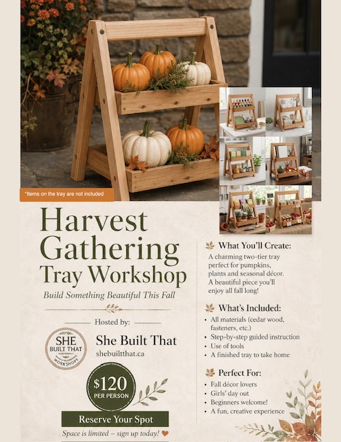 Harvest Gathering Tray Workshop at TERRA Waterdown