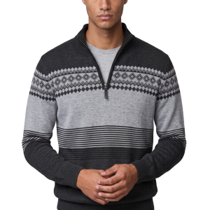 Point Zero - Bonded Chenille Full Zip Hooded Stripe