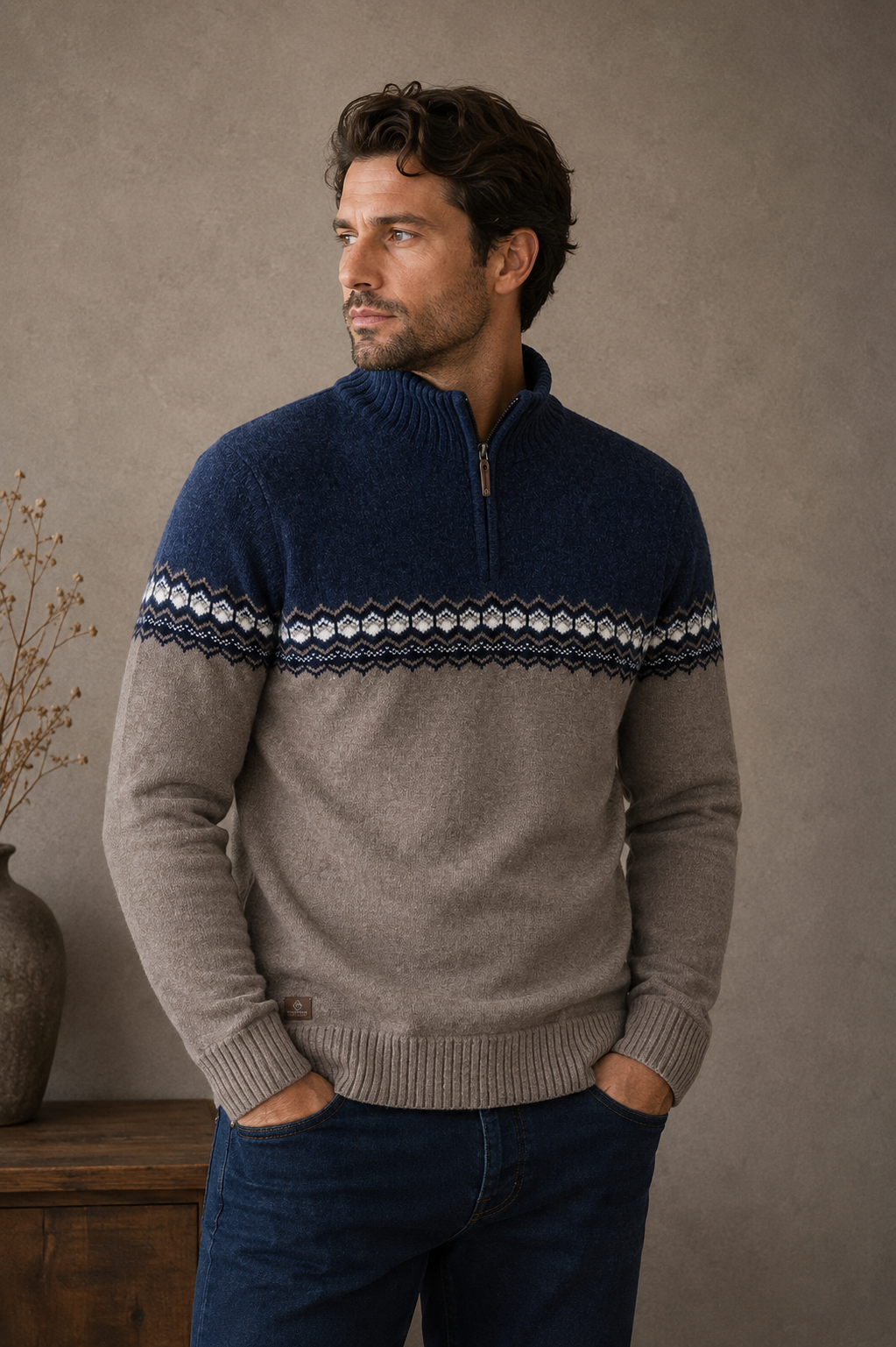Point Zero - Quarter Zip Sweater