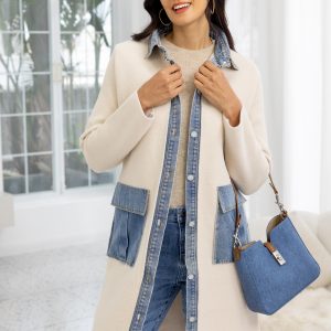 Orange Fashion - Denim Long Jacket