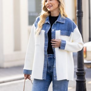 Orange Fashion - Denim Shacket