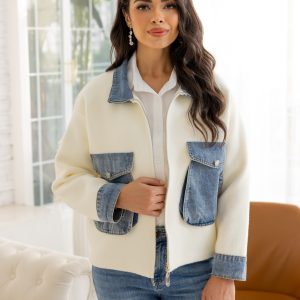 Orange Fashion - Bomber Jacket Denim