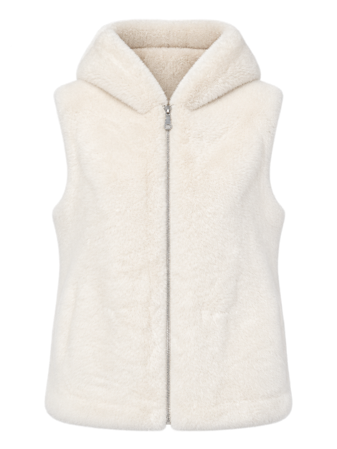 Point Zero - Faux Fur Vest with Hood